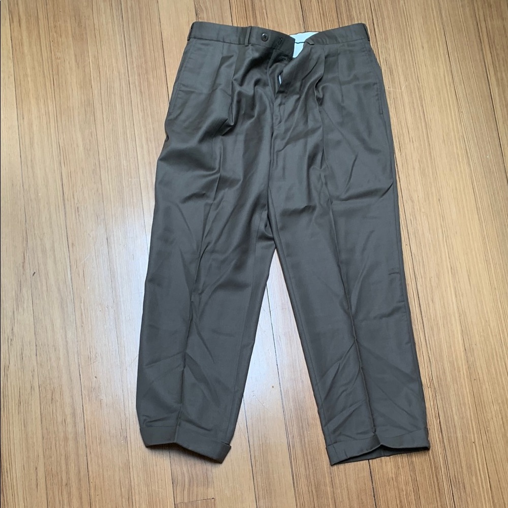 Lauren Ralph Lauren Brown Wool & Cashmere Dress Pants - men 34W x 30L